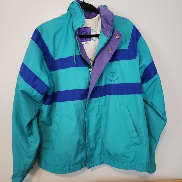 Vintage Protocol Bahamas Colour Block Jacket - Picture 1 of 9